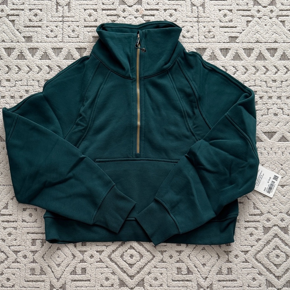 NWT Lululemon Scuba Oversized Funnel Neck half zip pullover